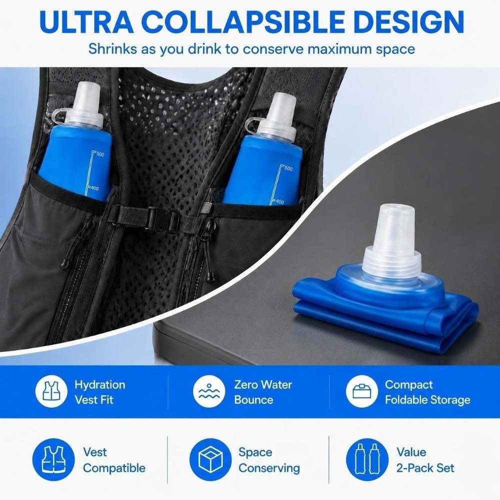 2 Pack Convenient TPU Collapsi - Water Bag Collapsible ulasan dan harga