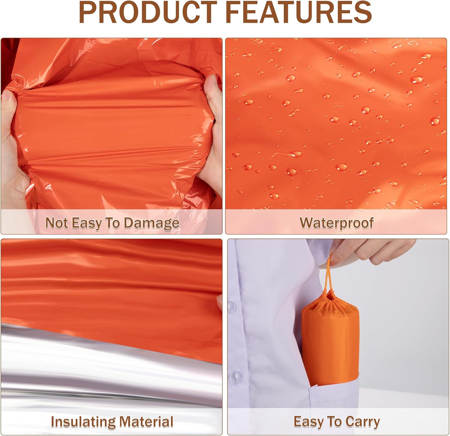 Emergency Mylar Sleeping Bag T - Emergency Mylar Tent ulasan dan harga