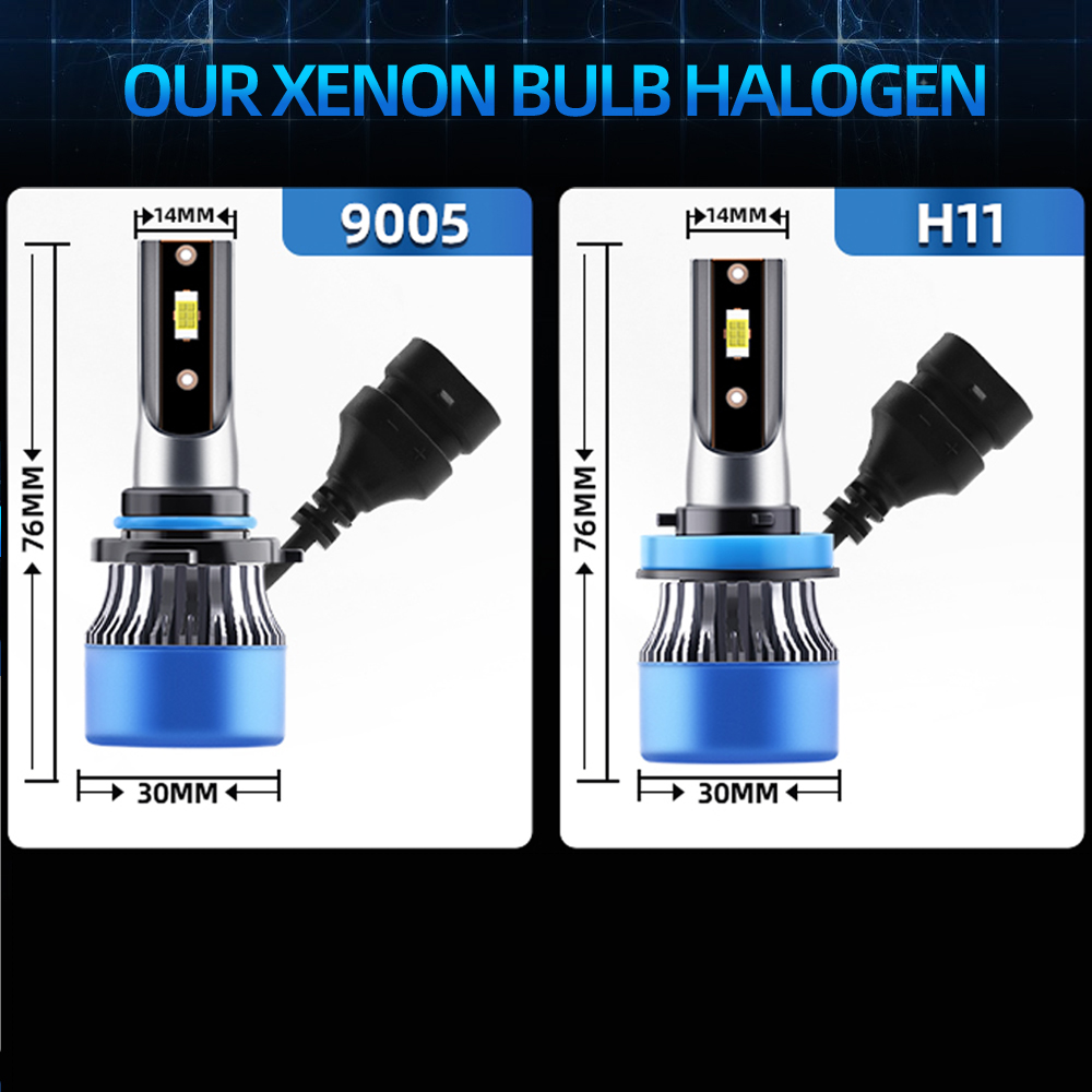 6x Combo LED Headlight 9005 H1 - Compass Lensatic ulasan dan harga