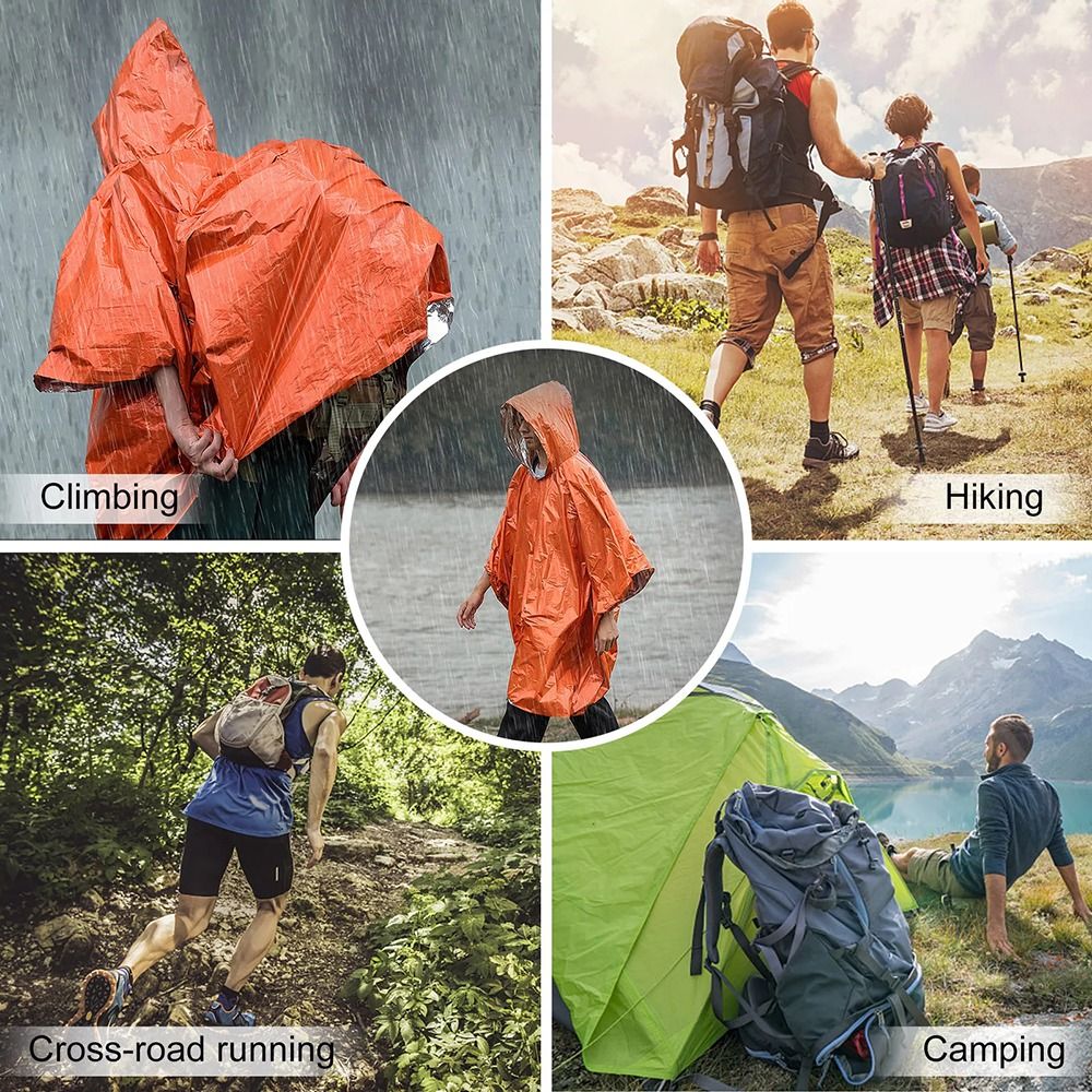 1Pcs Hiking Travel Tent Rainwe - Emergency Poncho Rain ulasan dan harga