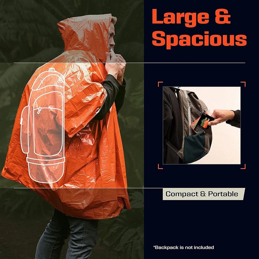 1Pcs Hiking Travel Tent Rainwe - Emergency Poncho Rain ulasan dan harga