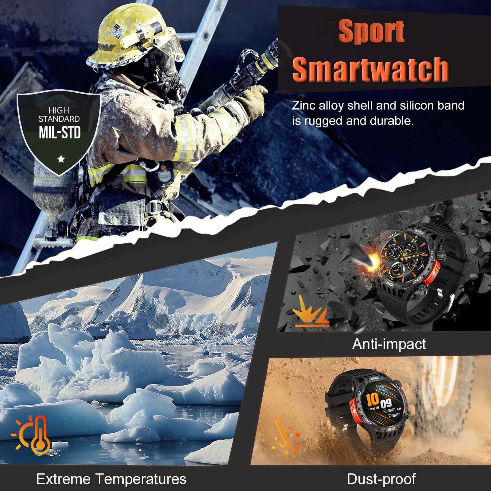 EIGIIS Smart Watch for Men wit - Compass Lensatic ulasan dan harga